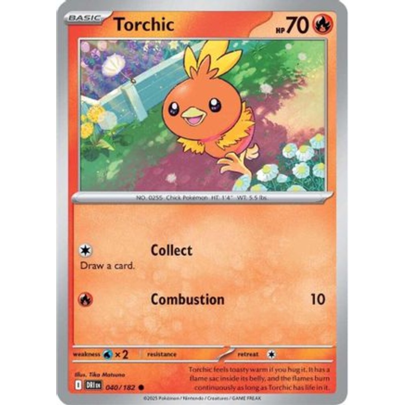 Torchic 040  - Reverse Holofoil SV10 Destined Rivals - Common