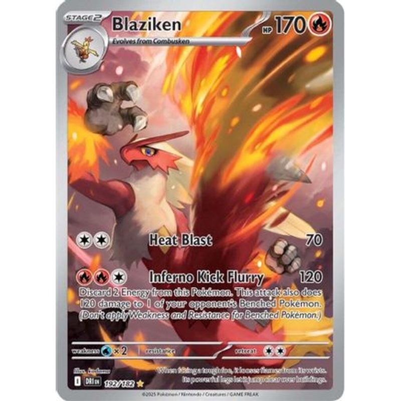 Blaziken 192/182  - Holofoil SV10 Destined Rivals - Illustration Rare