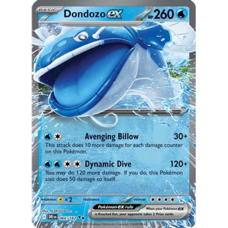 Dondozo ex 066/182  - Holofoil SV10 Destined Rivals - Double Rare