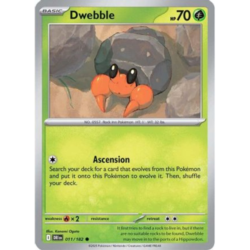 Dwebble 011  SV10 Destined Rivals - Common