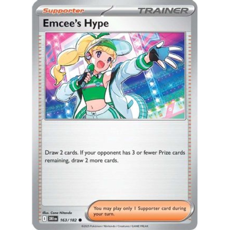 Emcee's Hype 163/182  SV10 Destined Rivals - Common