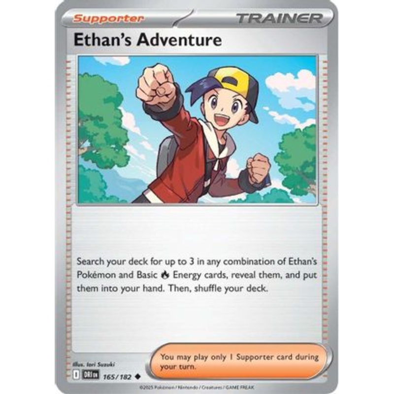 Ethan's Adventure 165/182  - Reverse Holofoil SV10 Destined Rivals - Uncommon