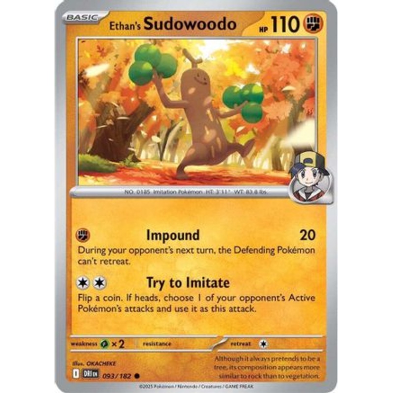 Ethan's Sudowoodo 093  SV10 Destined Rivals - Common