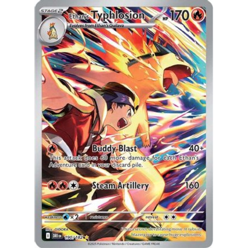 Ethan's Typhlosion 190/182  - Holofoil SV10 Destined Rivals - Illustration Rare
