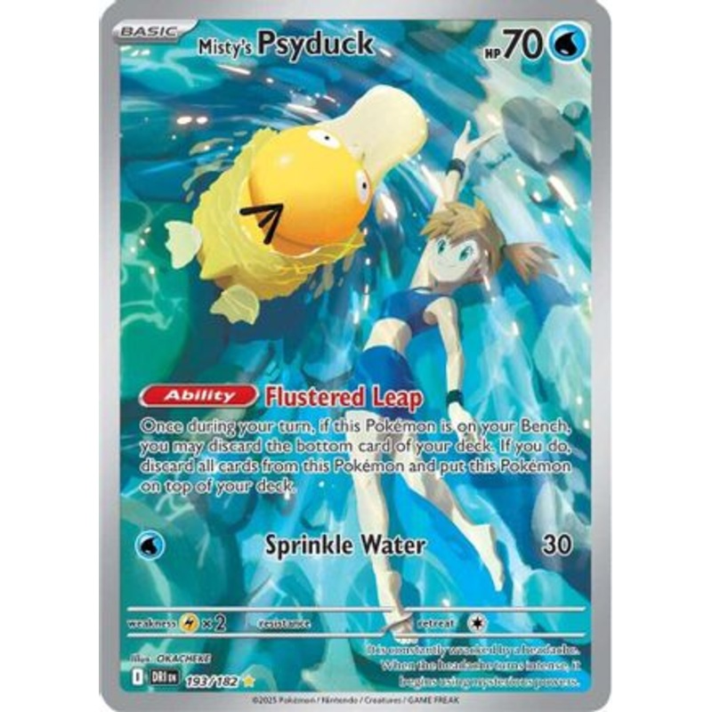 Misty's Psyduck 193/182  - Holofoil SV10 Destined Rivals - Illustration Rare