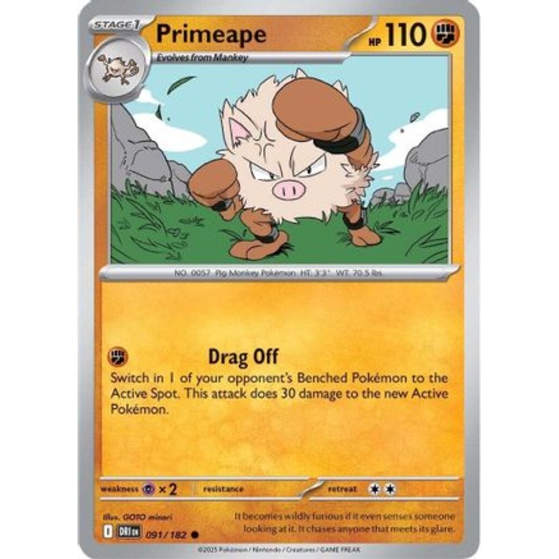Primeape 091  SV10 Destined Rivals - Common