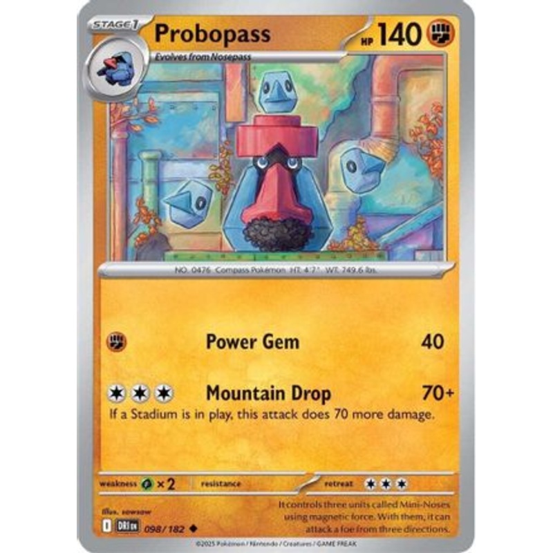 Probopass 098  - Reverse Holofoil SV10 Destined Rivals - Uncommon