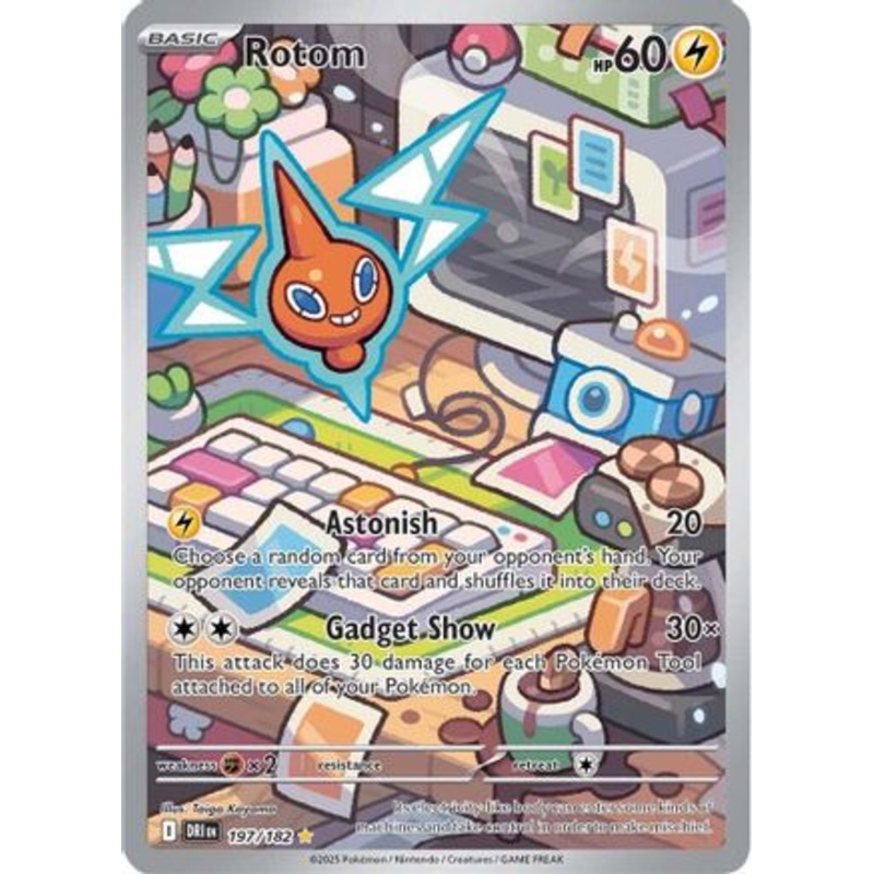 Rotom 197/182  - Holofoil SV10 Destined Rivals - Illustration Rare