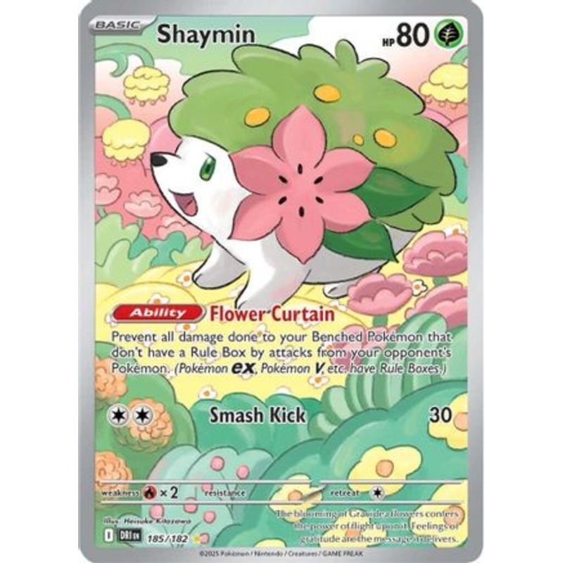 Shaymin 185/182  - Holofoil SV10 Destined Rivals - Illustration Rare
