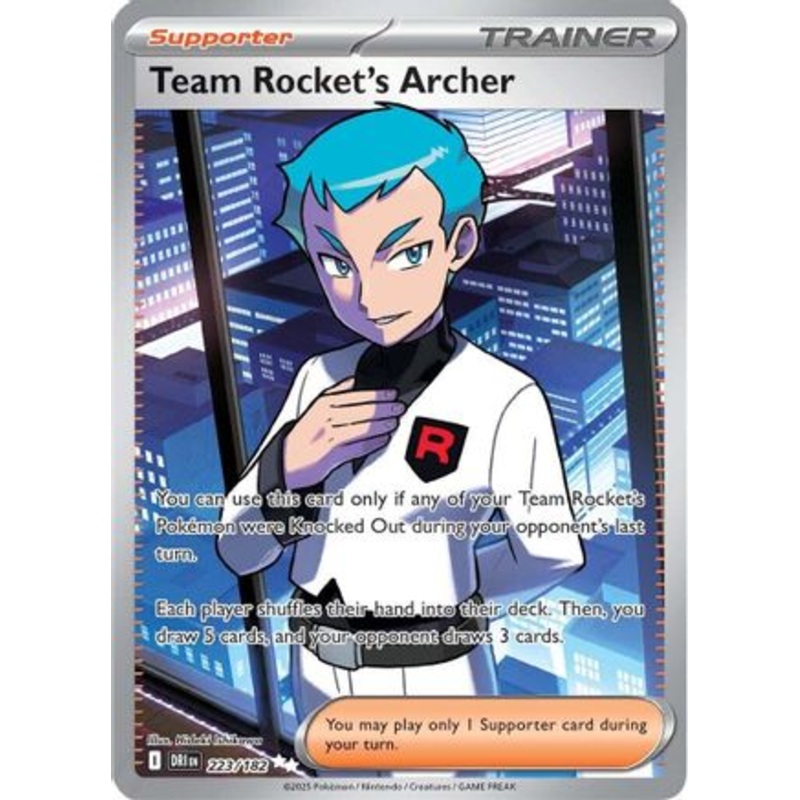 Team Rocket's Archer 223/182  - Holofoil SV10 Destined Rivals - Ultra Rare