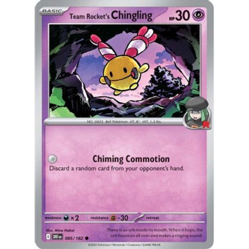 Team Rocket's Chingling 085  - Reverse Holofoil SV10 Destined Rivals - Common