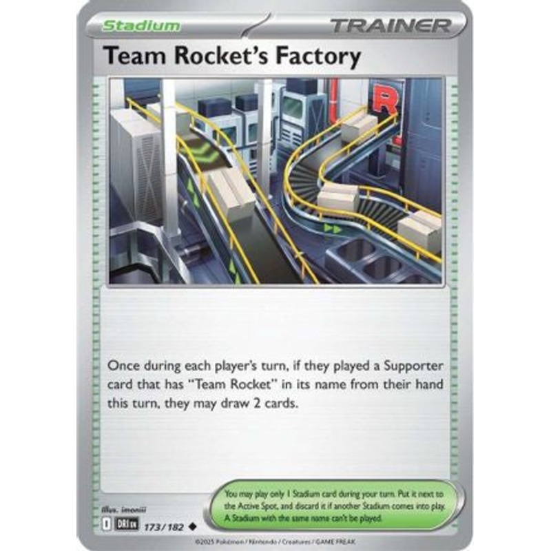 Team Rocket's Factory 173  - Reverse Holofoil SV10 Destined Rivals - Uncommon