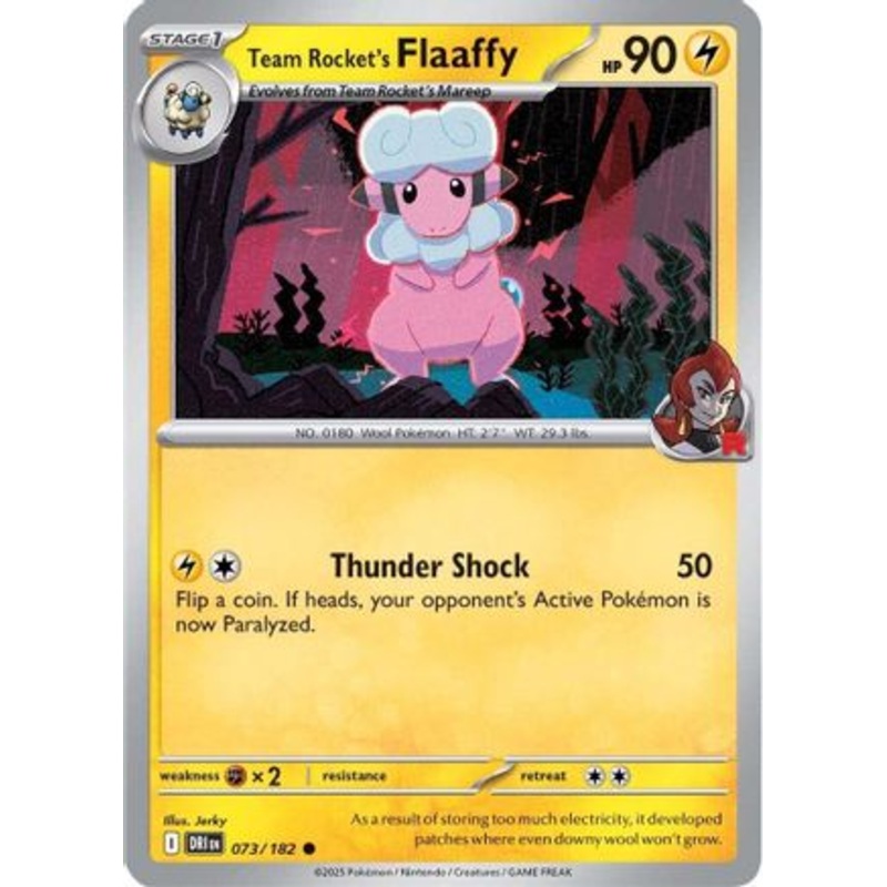 Team Rocket's Flaaffy 073  SV10 Destined Rivals - Common