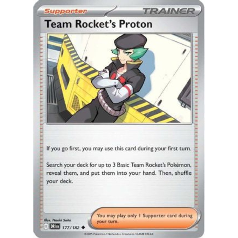 Team Rocket's Proton 177/182  - Reverse Holofoil SV10 Destined Rivals - Uncommon