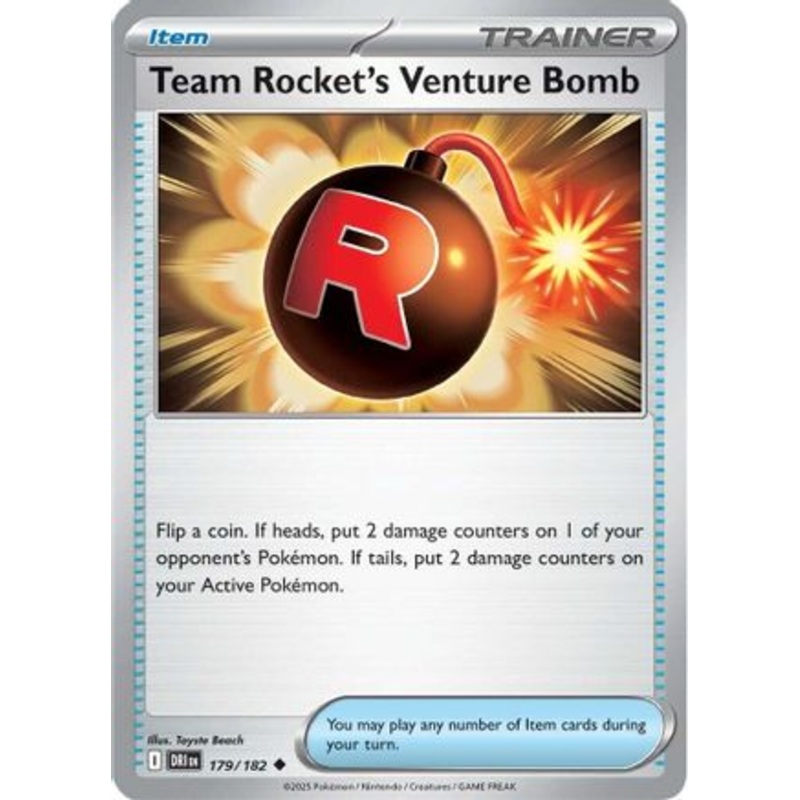 Team Rocket's Venture Bomb 179  SV10 Destined Rivals - Uncommon