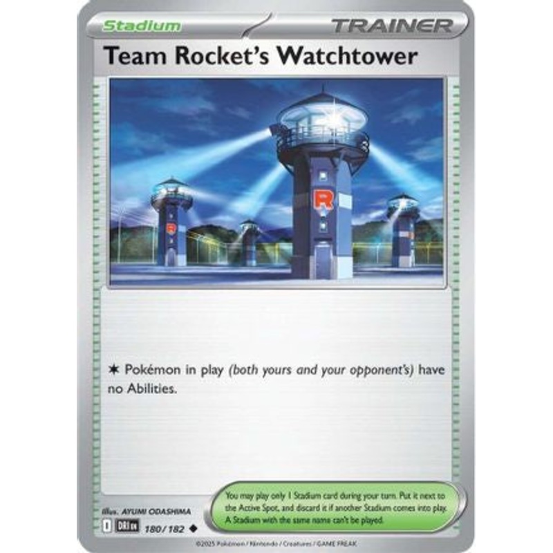 Team Rocket's Watchtower 180  SV10 Destined Rivals - Uncommon
