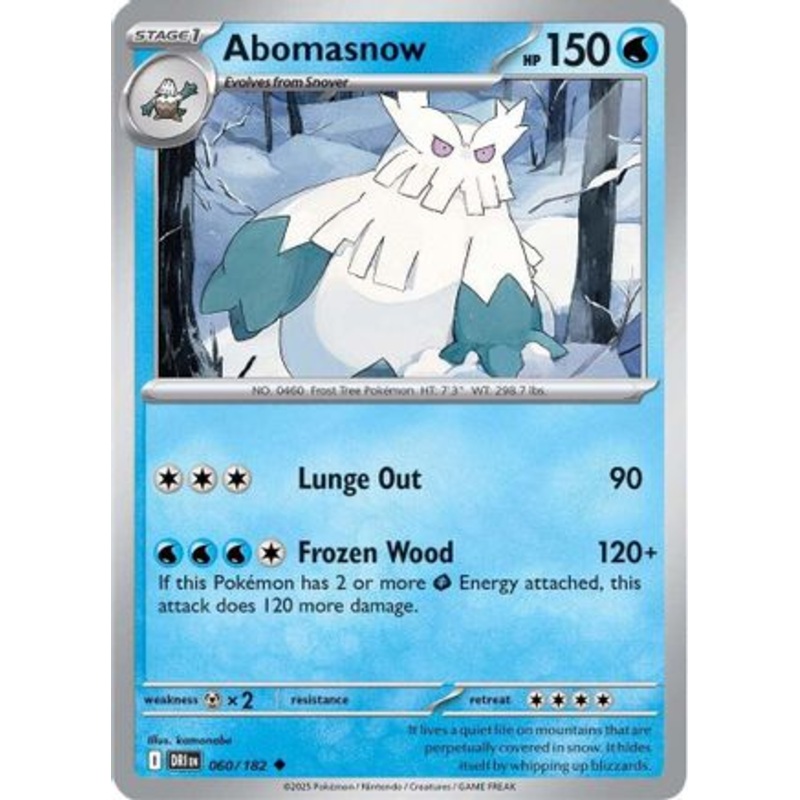 Abomasnow 060  - Reverse Holofoil SV10 Destined Rivals - Uncommon