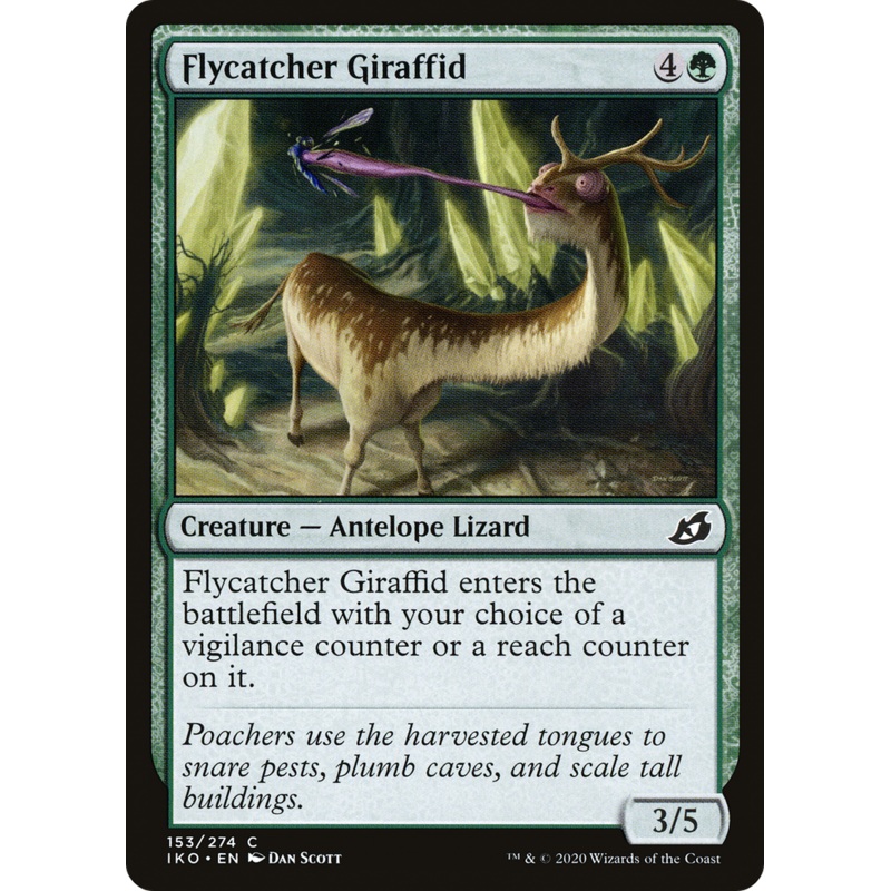 Flycatcher Giraffid (IKO-153) - Ikoria: Lair of Behemoths Foil