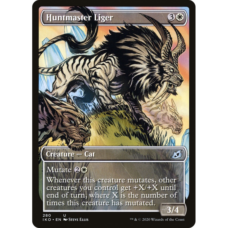 Huntmaster Liger (IKO-280) - Ikoria: Lair of Behemoths: (Showcase) Foil