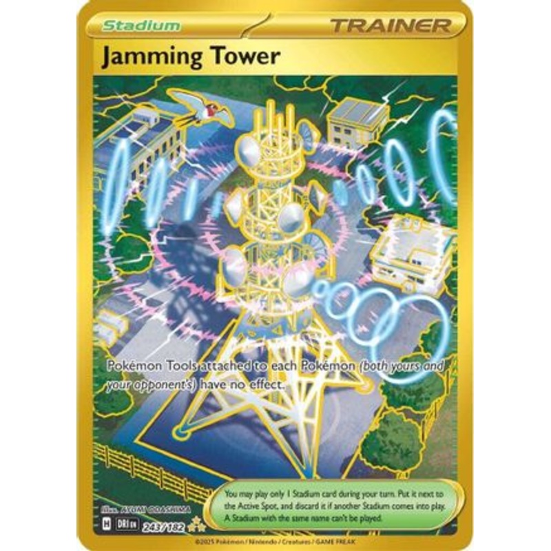 Jamming Tower 243  - Holofoil SV10 Destined Rivals - Hyper Rare