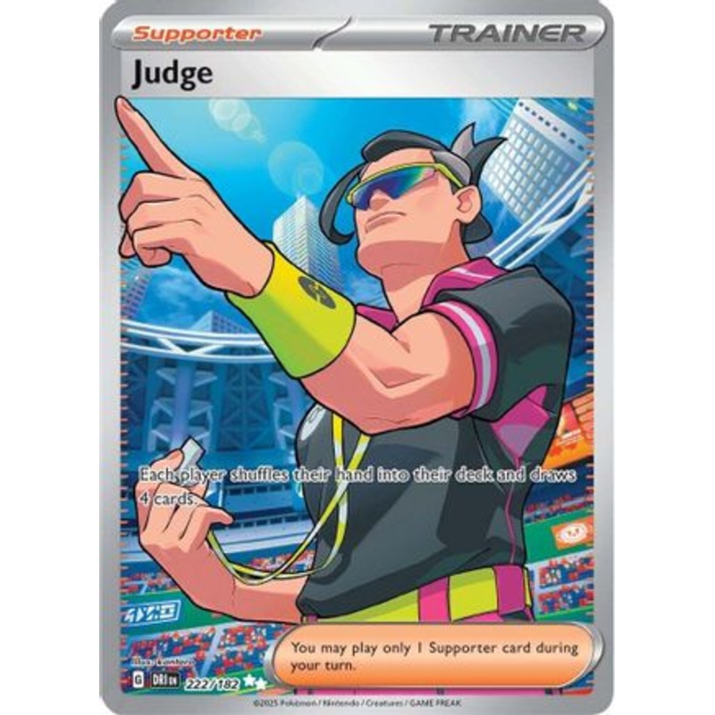 Judge 222/182  - Holofoil SV10 Destined Rivals - Ultra Rare