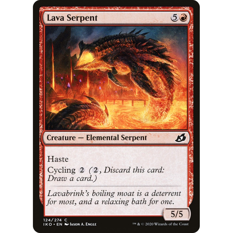 Lava Serpent (IKO-124) - Ikoria: Lair of Behemoths Foil
