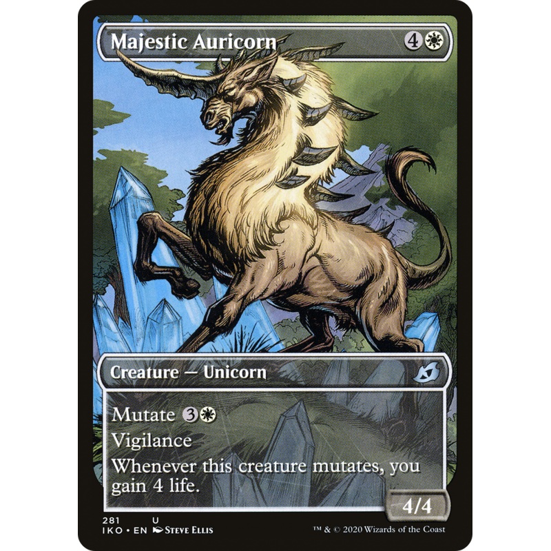 Majestic Auricorn (IKO-281) - Ikoria: Lair of Behemoths: (Showcase)