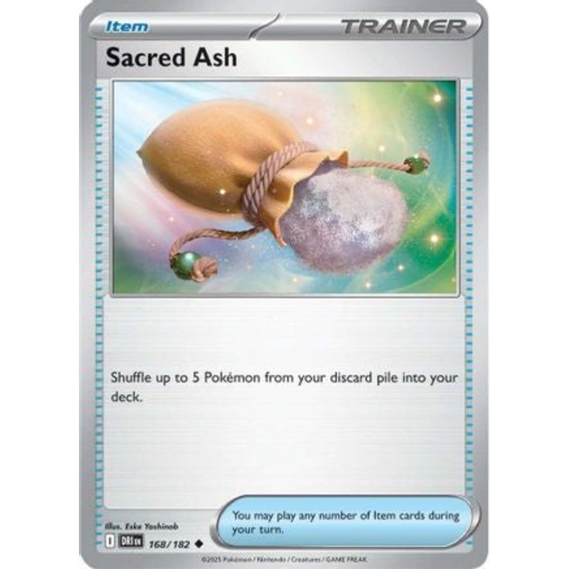 Sacred Ash 168  - Reverse Holofoil SV10 Destined Rivals - Uncommon