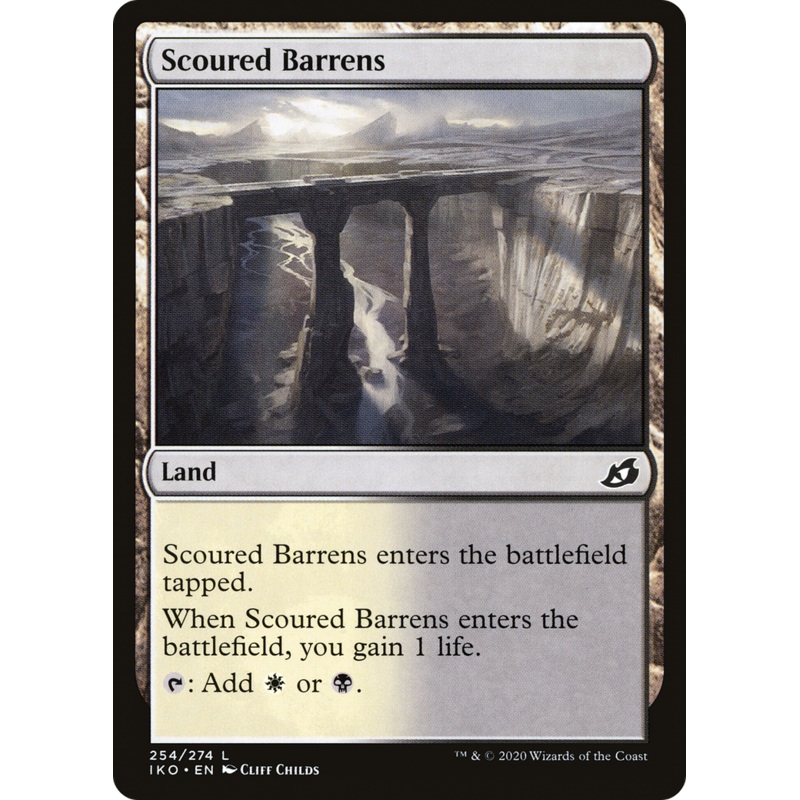 Scoured Barrens (IKO-254) - Ikoria: Lair of Behemoths Foil