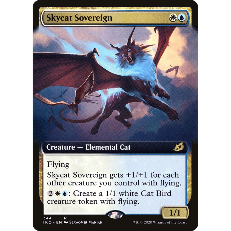 Skycat Sovereign (IKO-344) - Ikoria: Lair of Behemoths: (Extended Art)