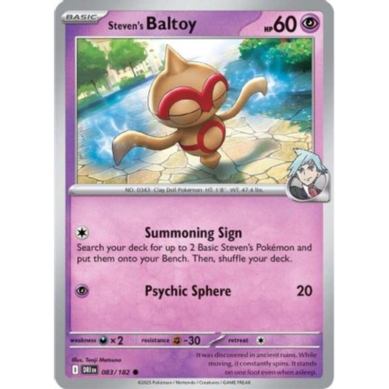 Steven's Baltoy 083  SV10 Destined Rivals - Common