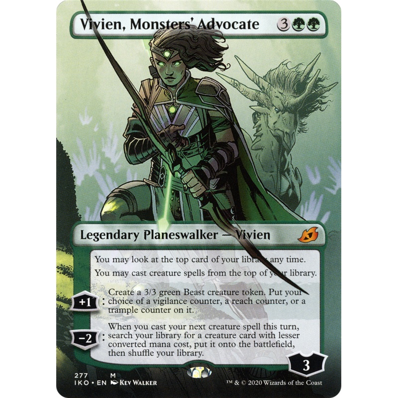 Vivien, Monsters' Advocate (IKO-277) - Ikoria: Lair of Behemoths (Borderless) Foil