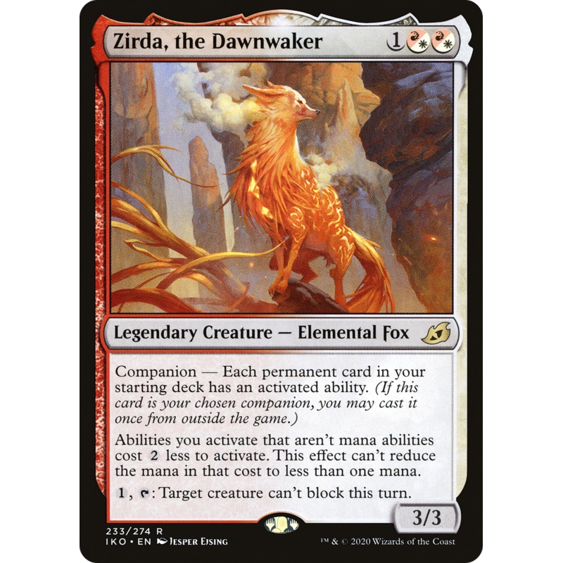 Zirda, the Dawnwaker (IKO-233) - Ikoria: Lair of Behemoths: (companion)