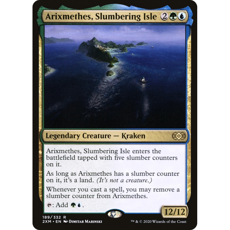 Arixmethes, Slumbering Isle (2XM-189) - Double Masters Foil