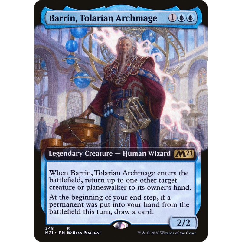 Barrin, Tolarian Archmage (M21-348) - Core Set 2021: (Extended Art) Foil