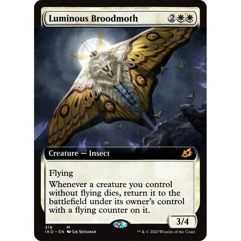 Luminous Broodmoth (IKO-316) - Ikoria: Lair of Behemoths: (Extended Art) Foil