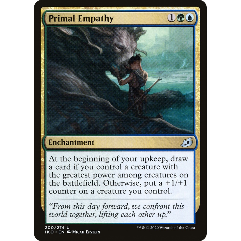 Primal Empathy (IKO-200) - Ikoria: Lair of Behemoths Foil