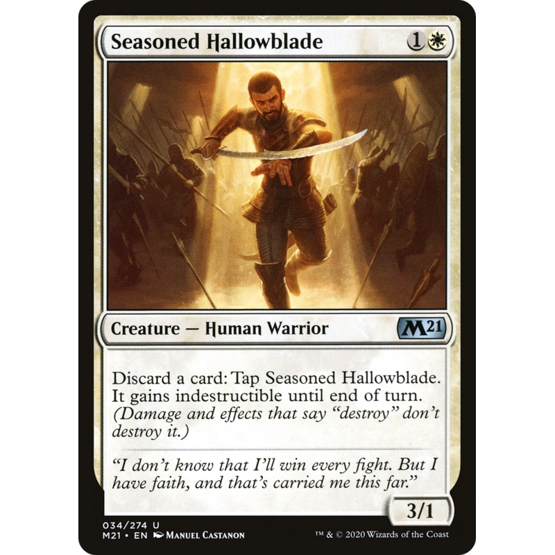 Seasoned Hallowblade (M21-034) - Core Set 2021