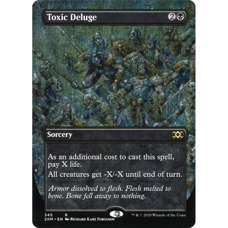 Toxic Deluge (2XM-345) - Double Masters (Borderless) Foil