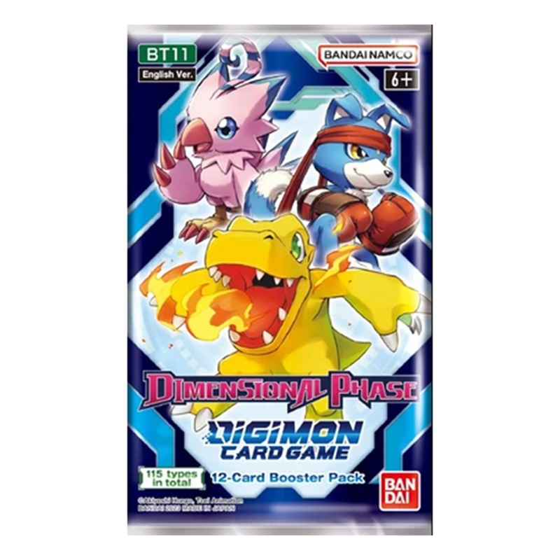 Digimon Card Game Dimensional Phase BT11 Booster Pack (12 cards)