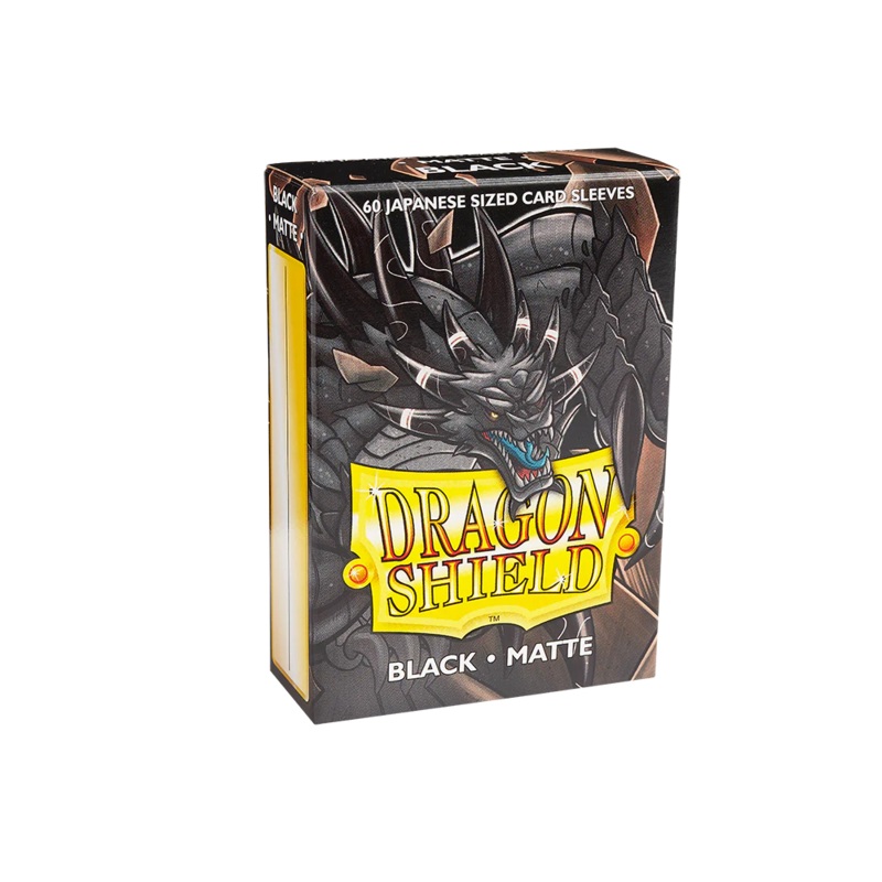 Dragon Shield: Japanese Size Matte Sleeves - Black (60pcs)