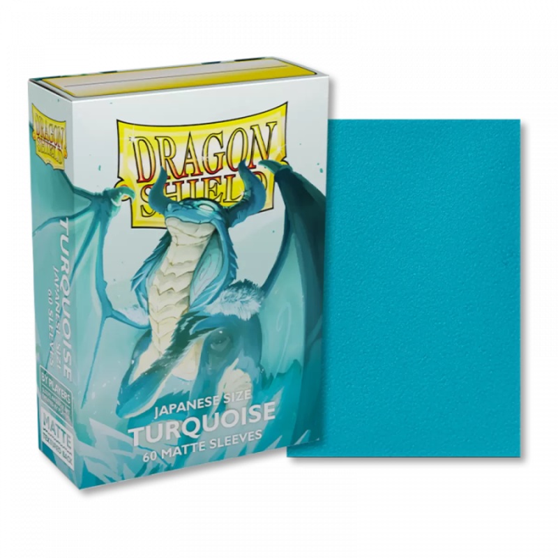 Dragon Shield: Japanese Size Matte Sleeves - Turquoise (60pcs)