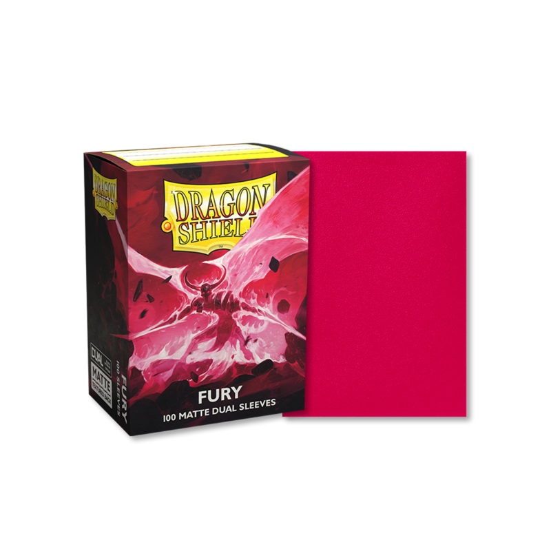 Dragon Shield: Standard Size Matte Dual Sleeves - Fury (100pcs)