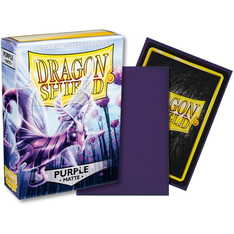 Dragon Shield: Standard Size Matte Sleeves - Purple (60pcs)