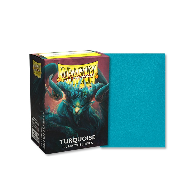 Dragon Shield: Standard Size Matte Sleeves - Turquoise (100pcs)