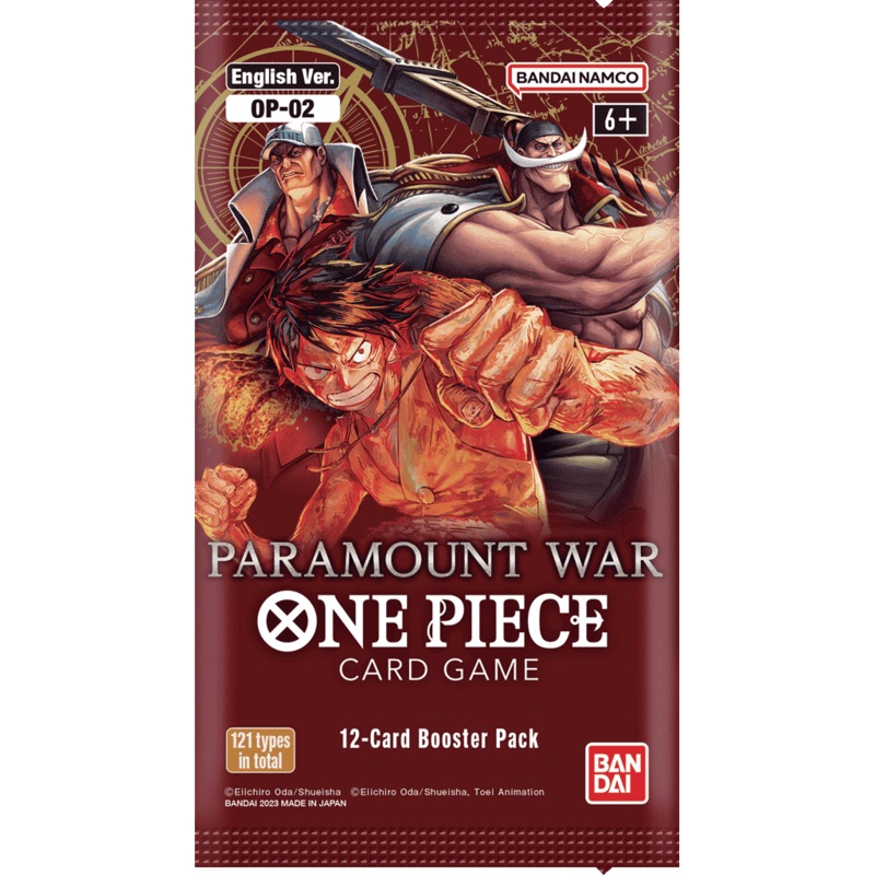 One Piece Paramount War Booster Pack OP02 (12 Cards)