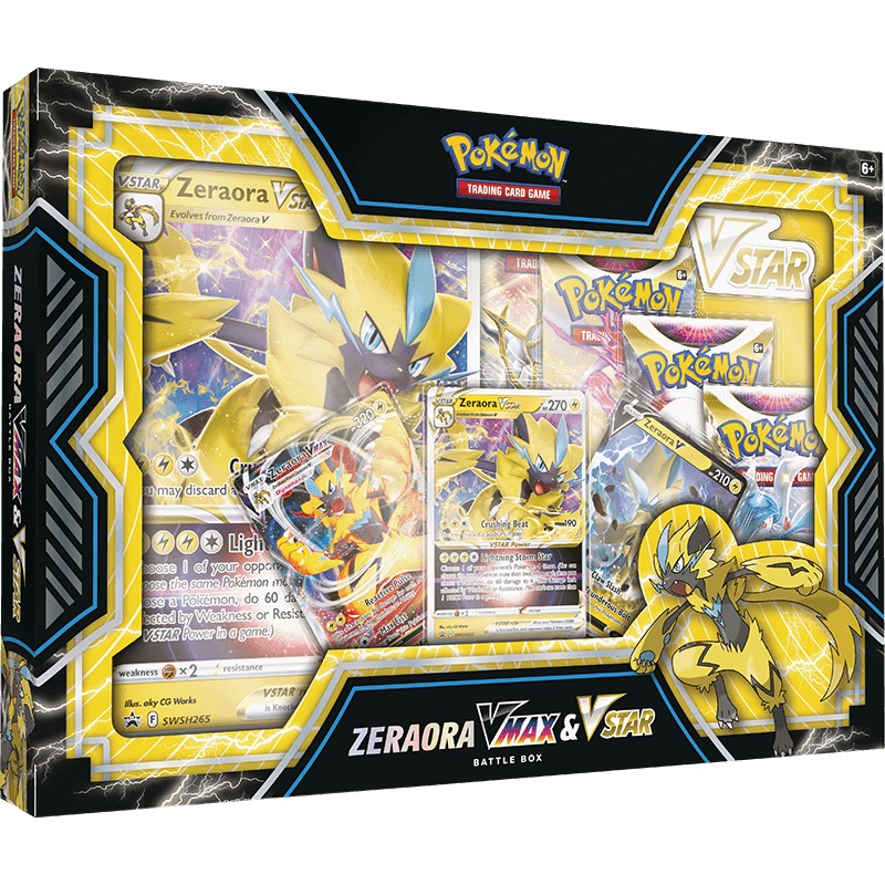 Pokemon TCG Zeraora Vmax & Vstar Battle Box