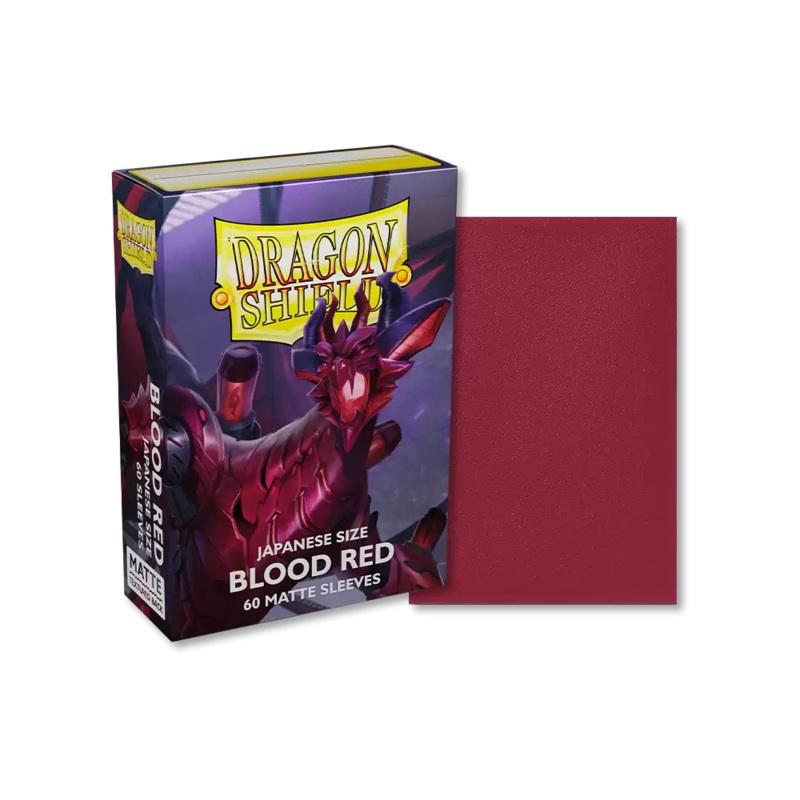 Dragon Shield: Japanese Size Matte Sleeves - Blood Red (60pcs)