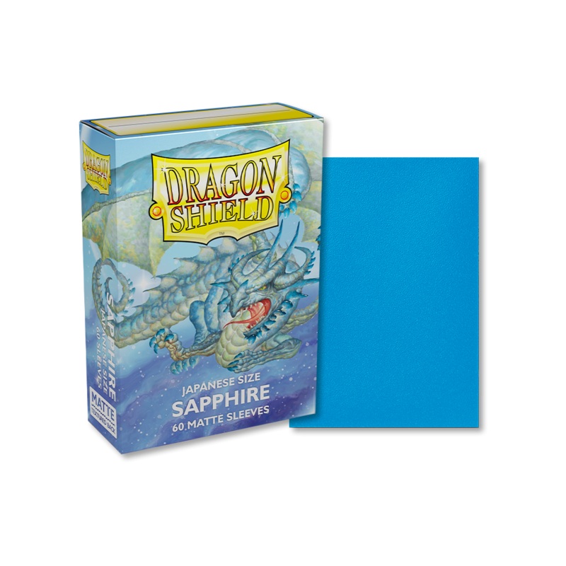 Dragon Shield: Japanese Size Matte Sleeves - Sapphire (60pcs)
