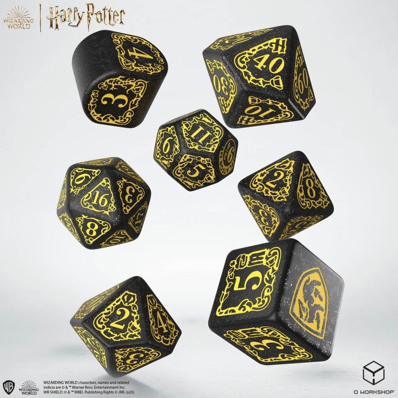 Harry Potter - Hufflepuff Modern Dice Set - Black (7)